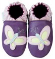 ZAPATITOS (APLICACION DE MARIPOSA) COLOR  MORADO ----  TALLA : 4